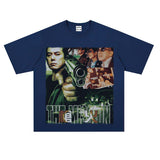 Film Star T Shirt Short Sleeve Loose Retro American Street T-shirt Men and Women
