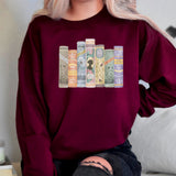 Writer Books Graphic Sweatshirt Girl