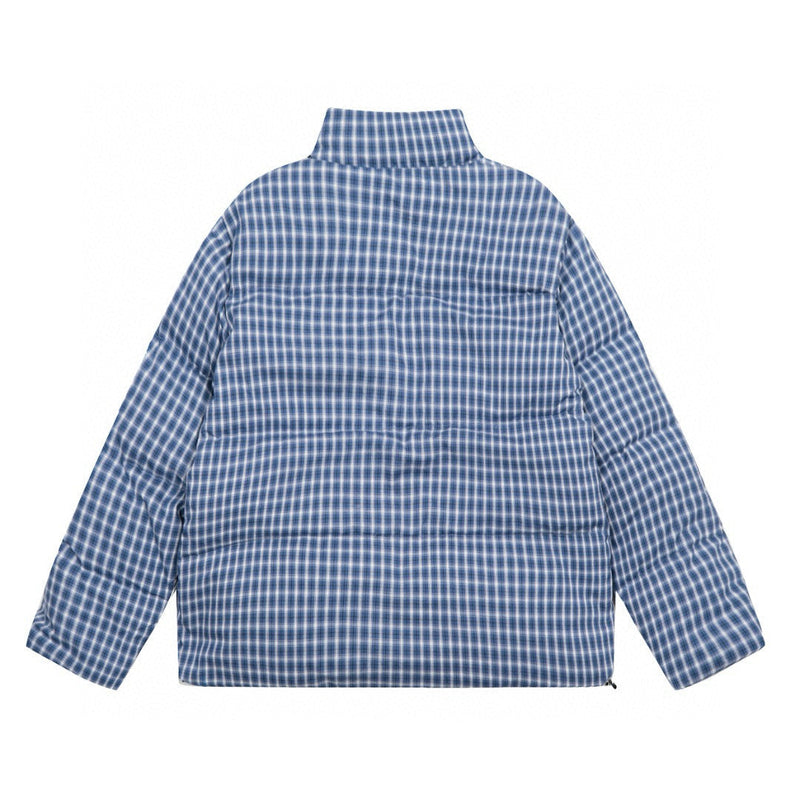 Ralph Lauren Coat Ralph Lauren Pony Embroidery Loose Thermal Plaid Down Jacket