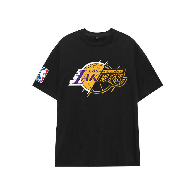 Basketball Sports T Shirt Cotton Short-Sleeved T-Shirt Male Student Loose Casual Sweatshirt