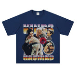 Film Star T Shirt Movie Loyal Dog Eight Male Printed Loose Street Cotton American T-shirt