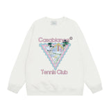 Casablanca Long sleeve T-shirt Crew neck loose terry sweater