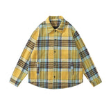 MIJKO Mens Jacket Long Sleeve Wool Unisex Shirt