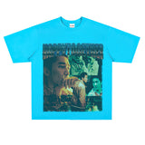 Film Star T Shirt Trendy Cotton Short Sleeve Loose round Neck Retro T-shirt