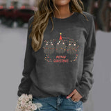 Casual Round Neck Women'S Pullover Raglan Long Sleeved