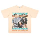 Film Star T Shirt Hong Kong God of Song Zhang Xueyou Printed Loose Street T-shirt