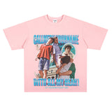 Film Star T Shirt Loose Heavy Retro Street American T-shirt Men and Women