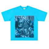 Film Star T Shirt Trendy Cotton Short Sleeve Loose round Neck Retro T-shirt for Men and Women