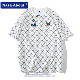Nasa T-Shirt Short-Sleeved T-Shirt Men'S Summer Five-Point T-Shirt