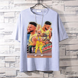 Basketball Sports T Shirt Loose Short-Sleeved T-Shirt Male Student Warrior Curry Basketball Sports
