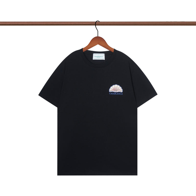Casablanca T Shirts Crew Neck Loose Cotton Tee