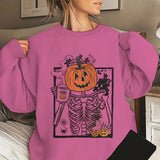 Print Casual Sweatshirts Crew Neck