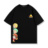 One Piece Anime T-Shirt Men Straw Hat Pirates Monkey