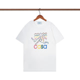 Casablanca T Shirts Crew Neck Loose Cotton Tee