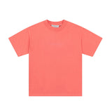 Fog Essentials T Shirts Spring Summer FOG Flocking Letters Crew Neck Pullover Short Sleeves