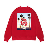 Purple Brand Sweatshirt Loose Crew Neck Sweater