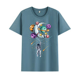 Basketball Sports T Shirt Summer Cotton Short Sleeve T-Shirt Male Loose Student