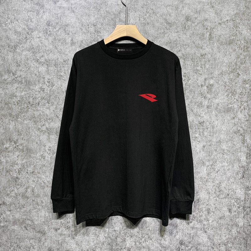 Purple Brand Long Sleeve T-Shirt Fashion Loose Long Sleeve Top
