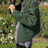 MIJKO Mens Jacket Vibe Two-way Pull Short Jacket Unisex