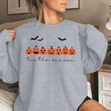 Happy Halloween Pumpkins Tis The Season Print Sweatshirts