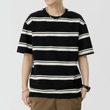 Mariner Shirt Summer Couple's Short-Sleeved T-shirt Japanese Leisure Loose