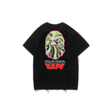 Aape T-Shirts Color Matching T-shirt Men and Women Couple Loose Short Sleeve