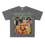 Film Star T Shirt Movie Zombie Pure Cotton Short Sleeve Loose Design T-shirt Men