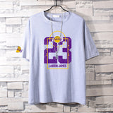 Basketball Sports T Shirt Nba Kobe No. 24 James No. 23 Short Sleeve T-Shirt Men Loose Leisure Sports