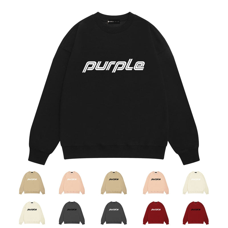 Purple Brand Sweatshirt Loose Crew Neck Sweater