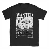 Men LUFFYS FLAG Ones Anime Pieces T Shirt  Cotton Clothing