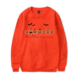Happy Halloween Pumpkins Tis The Season Print Sweatshirts