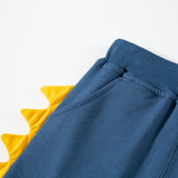 Boy Shorts Summer Children's Cartoon Three-Dimensional Shorts Embroidered Excavator Knitted Boys' Cropped Pants