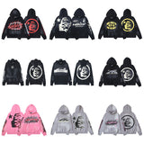 Hellstar JacketsHellstar Hoodie & Pants Wash Old Vintage Men's and Women's Loose Casual Sweater Sweatpants