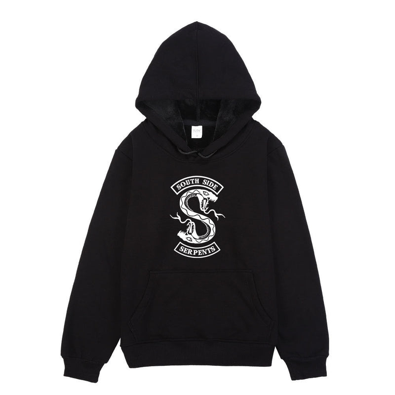 Rhude Hoodie Autumn and Winter Teenagers Students Warm-Keeping Crew Neck Pullover Sweatshirt