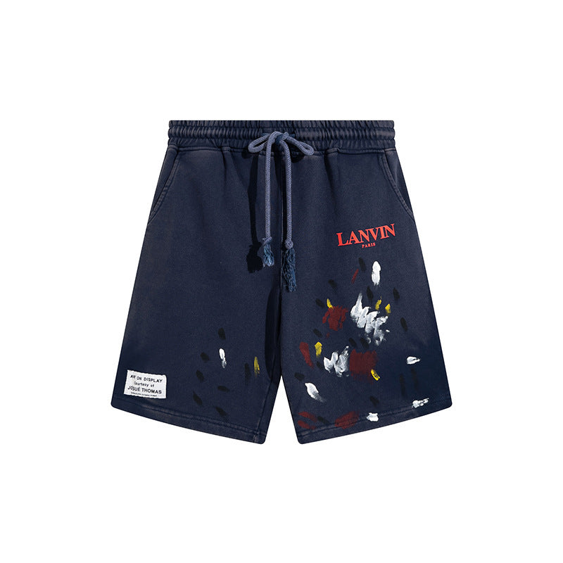 Gallery Dept Shorts Joint Alphabet Hand Painted Graffiti Old Shorts