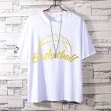 Basketball Sports T Shirt Nba Basketball Clothes James Printed Short Sleeve T-Shirt Men'S Cotton Loose