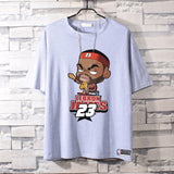 Basketball Sports T Shirt Nba Basketball Kobe James Curry Short Sleeve T-Shirt Male Student Loose