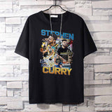 Basketball Sports T Shirt Loose-Fitting Pure Cotton Short Sleeves T-Shirt Male Student All-Match Warrior Curry