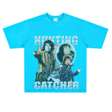 Film Star T Shirt Loose Heavy Retro Street Cotton American T-shirt Men and Women