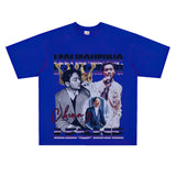 Film Star T Shirt Loose Heavy Retro Street Cotton American T-shirt Men and Women