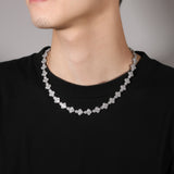 Chains Necklace Copper Inlaid Zircon Cross Light Luxury Design Spectrum Crosses