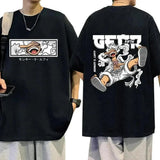 Luffy Gear 5 Men's T-shirt Japanese Anime One Piece Cartoon