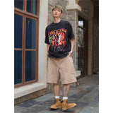 Film Star T Shirt Movie Hellboy Street Style Short Sleeve Loose American Print T-shirt Men and Women