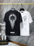 Chh Chrome Hearts T Shirts Sanskrit Casual Loose Short Sleeve T-Shirt