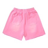 Men Shorts Wash Black Old Casual Shorts Hot Pants