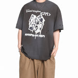 ERD T Shirts Loose Short Sleeve Vintage