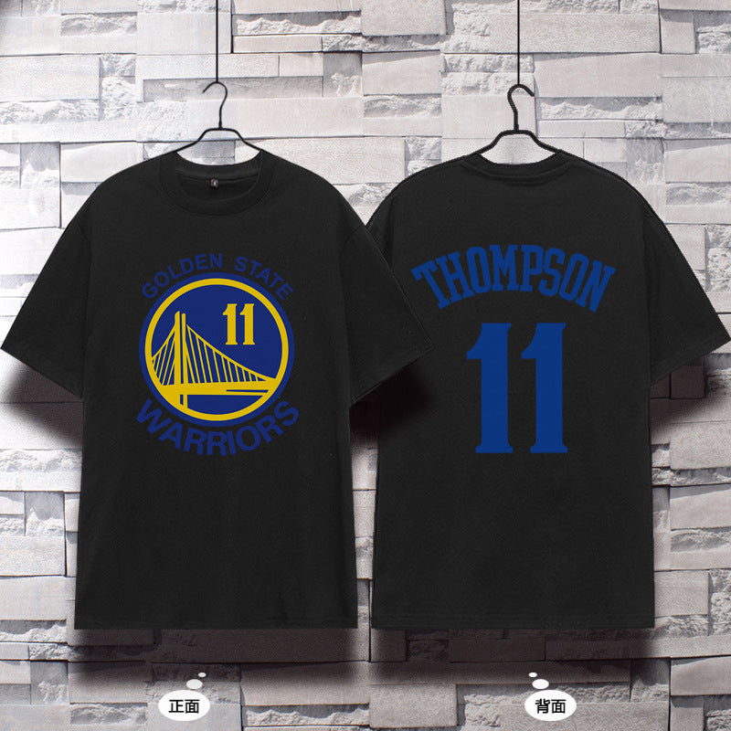 Basketball Sports T Shirt Curry 30 Thompson 11 Basketball Sports T-Shirt Student Loose Casual Breathable Short Sleeve Men