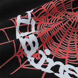 Sp5der Hoodie Spider Web Printing plus Velvet