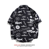 Men's Shirt Short-Sleeved Shirt Men's Summer Loose Casual