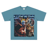 Film Star T Shirt European and American Classic Star Wars Movie Short Sleeve Loose Retro T-shirt